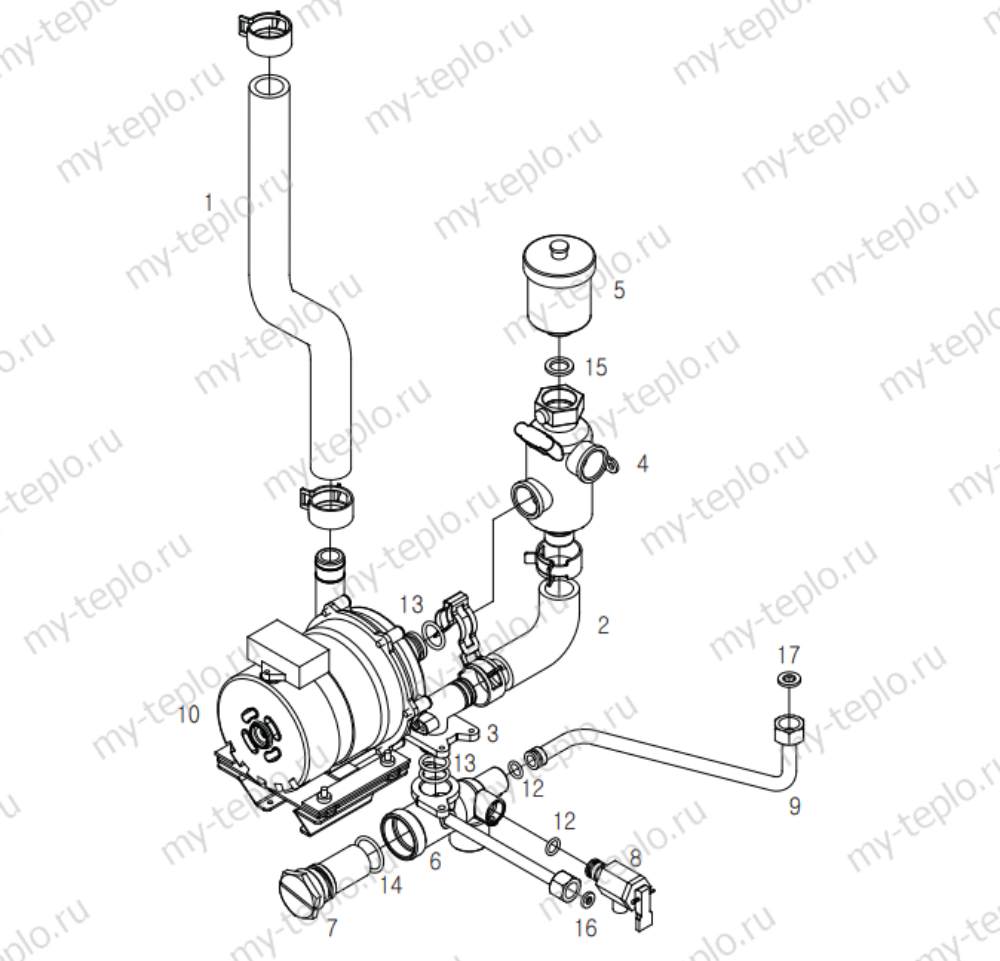 Hydrosta HSG 400 SD запчасти купить в Тамбове