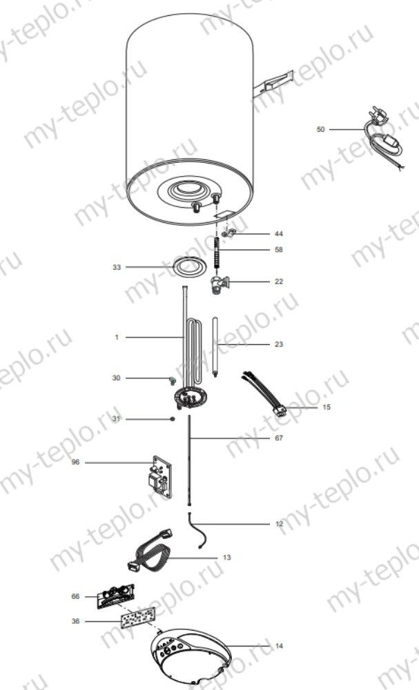 Запчасти Ariston ABS PRO ECO PW 65 V SLIM купить в Тамбове