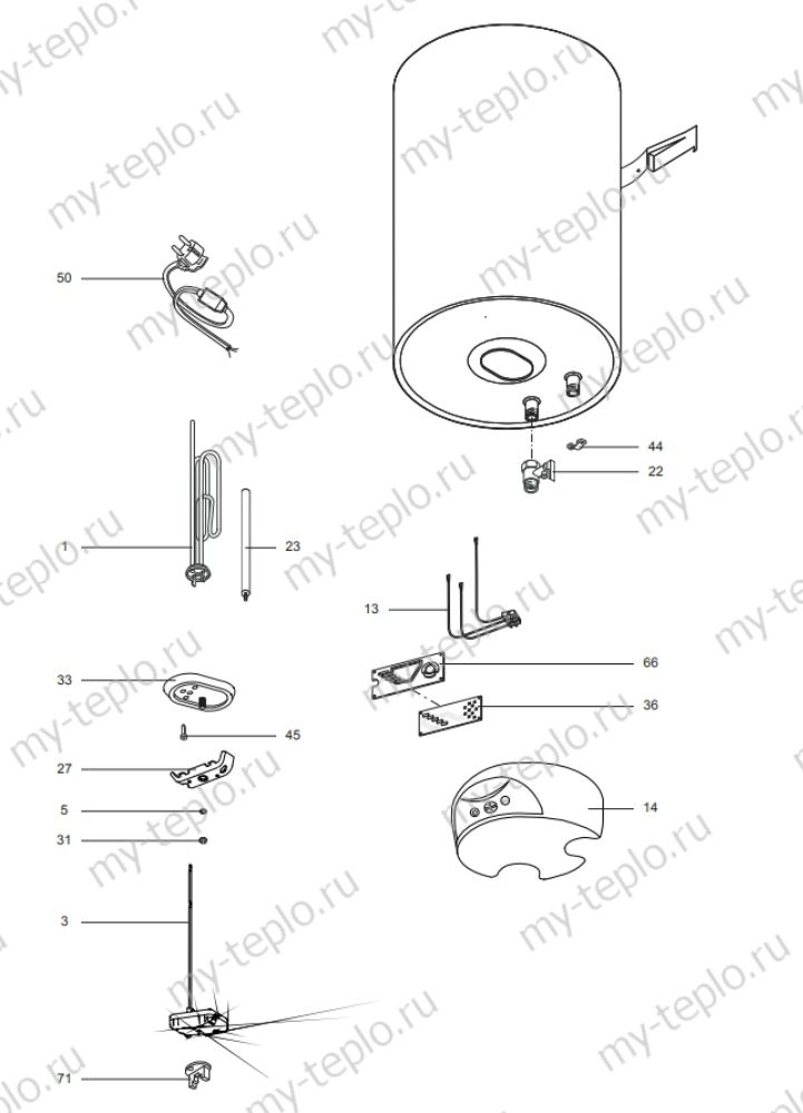 Запчасти Ariston ABS PRO ECO INOX V купить в Тамбове