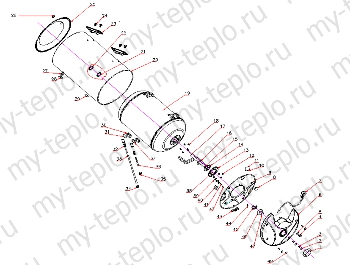 запчасти для Thermex H 100 H